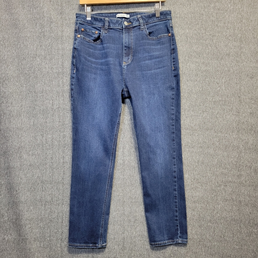 Elizabeth and James High Rise Organic Cotton Stovepipe Jeans sz 14 / 32